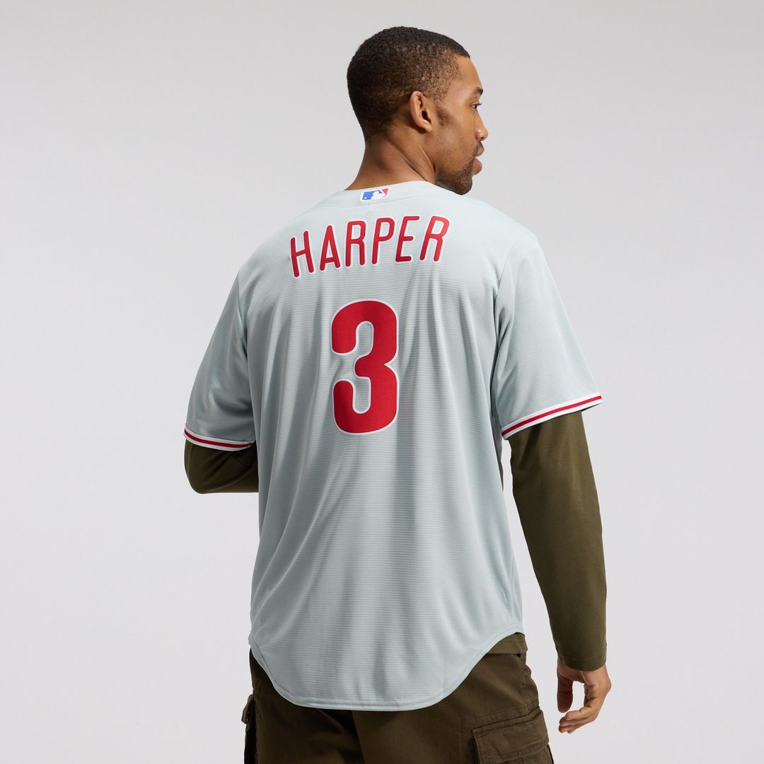 Philadelphia Phillies Bryce Harper Nike Road Replica Jersey - Gray