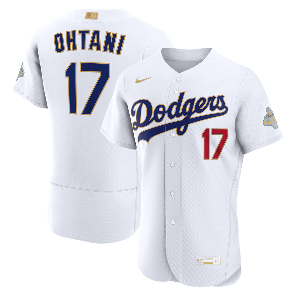 Los Angeles Dodgers Shohei Ohtani Nike 2026 Gold Collection Authentic Jersey - White