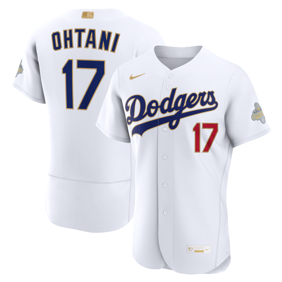 Los Angeles Dodgers Shohei Ohtani Nike 2026 Gold Collection Authentic Jersey - White