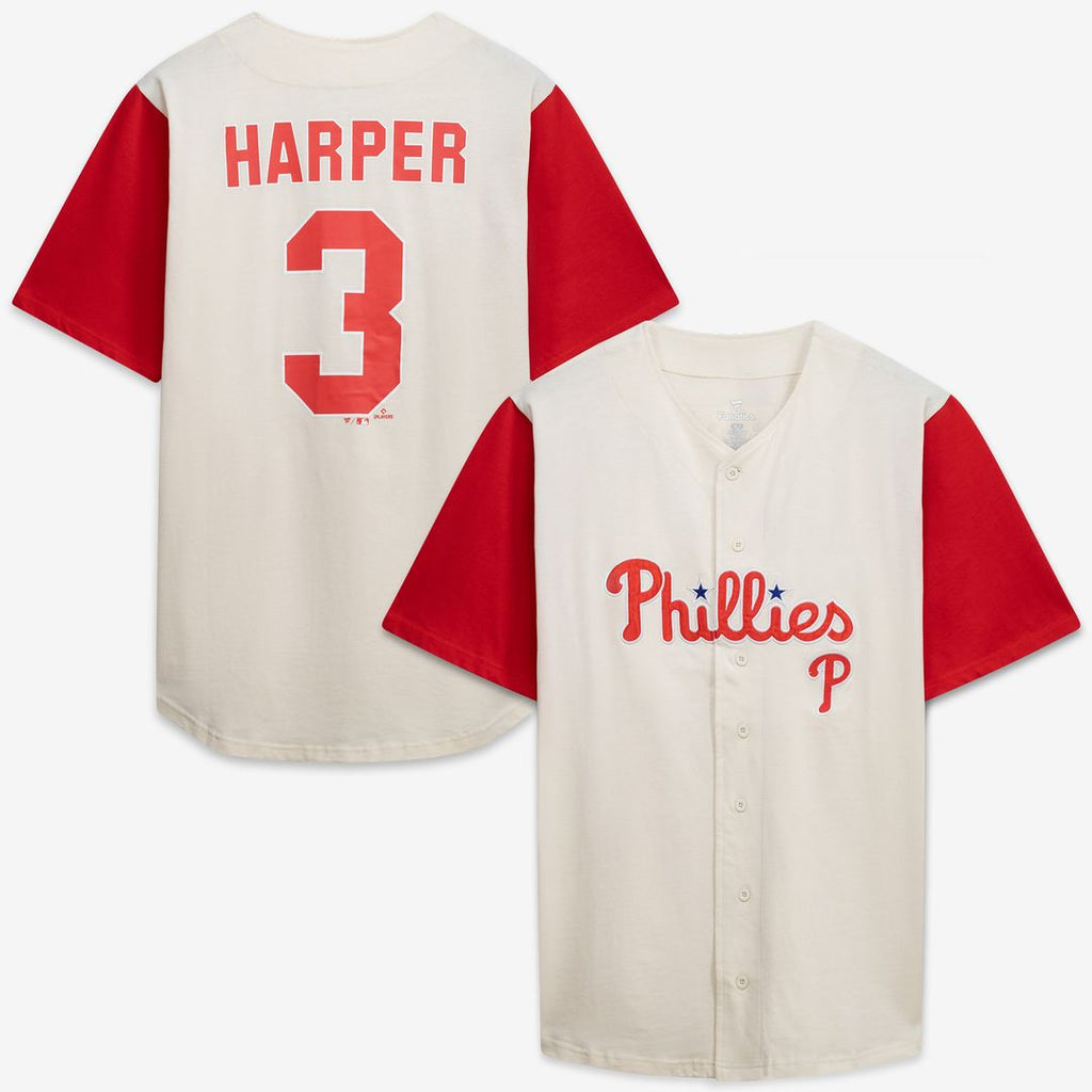 Philadelphia Phillies Profile Big & Tall Two - Color Fashion Jersey - Cream/Red