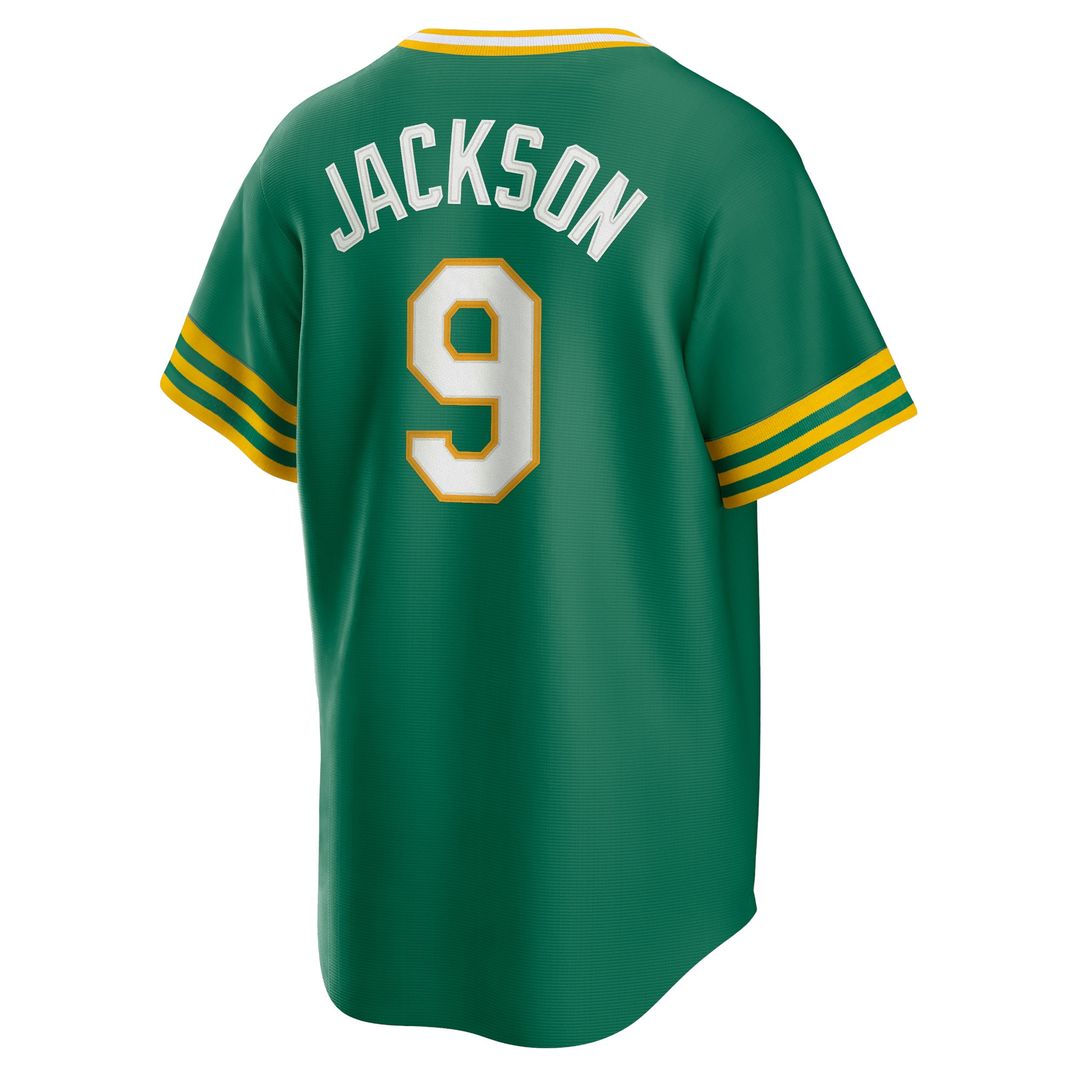 Athletics Reggie Jackson Nike Road Cooperstown Player Jersey - Kelly Green