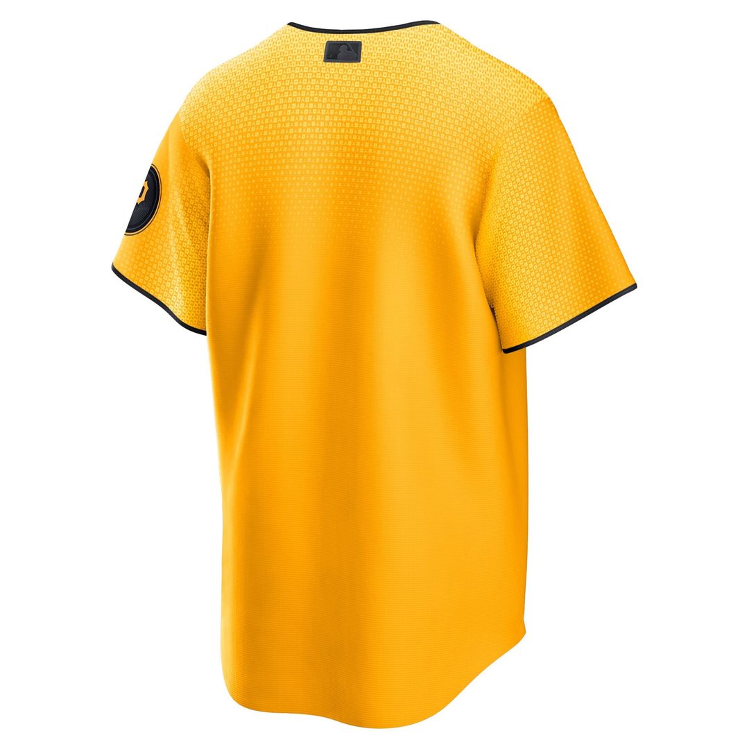 Pittsburgh Pirates Nike City Connect Replica Jersey - Gold