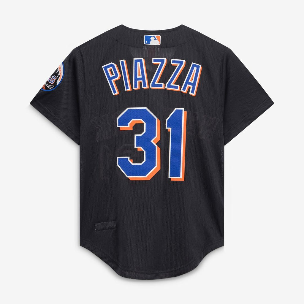 New York Mets Mike Piazza Mitchell & Ness Cooperstown 2000 Batting Practice Jersey - Black