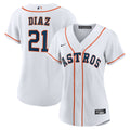 Houston Astros Yainer Diaz Nike Women's Home Replica Jersey - White