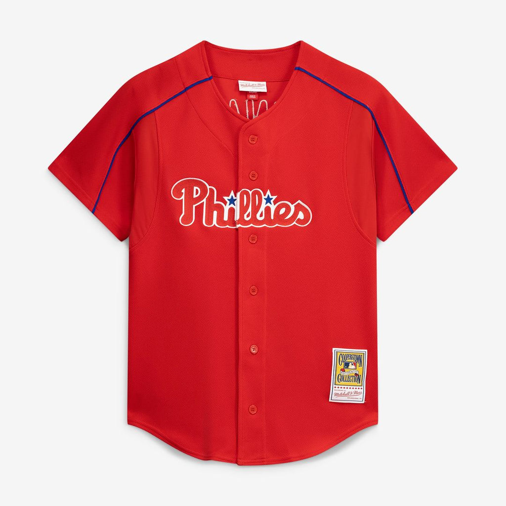 Philadelphia Phillies Ryan Howard Mitchell & Ness Cooperstown Batting Practice Jersey – Red