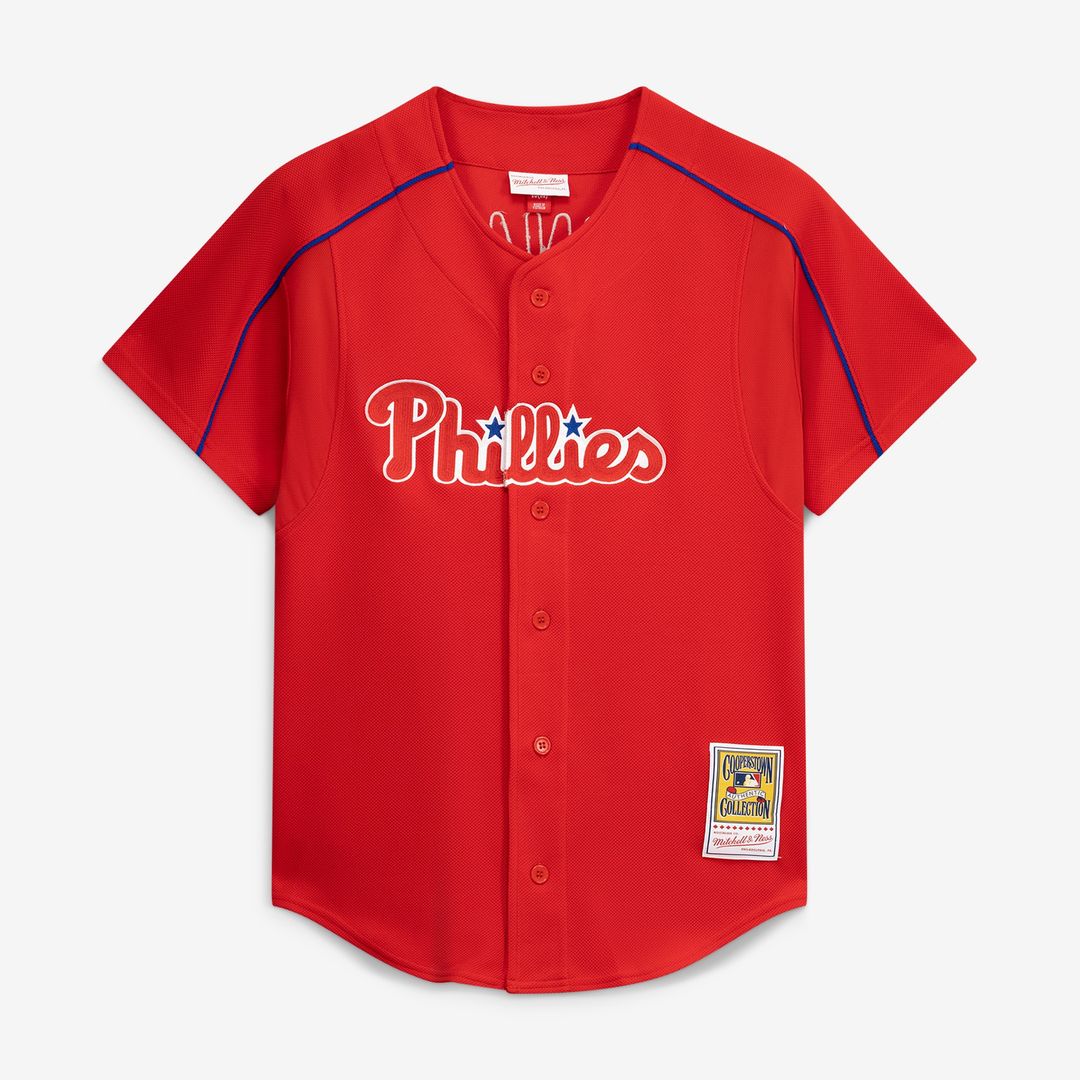 Philadelphia Phillies Ryan Howard Mitchell & Ness Cooperstown Batting Practice Jersey – Red
